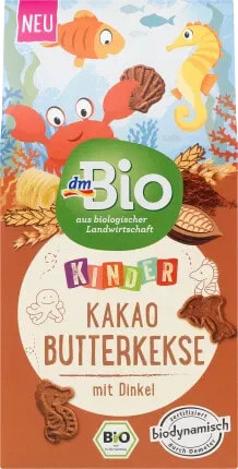 Kindersnack Kakao Butterkeks Dinkel, ab 3 Jahren, demeter, 125 g