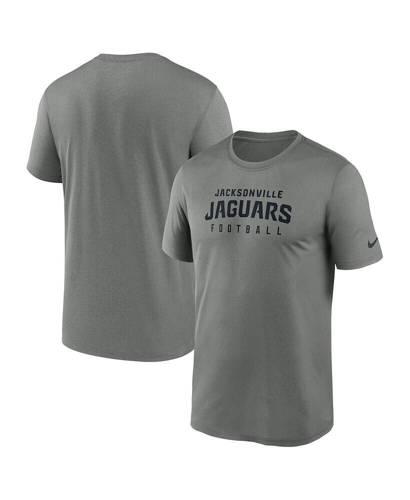 Nike men's Heather Gray Jacksonville Jaguars Sideline Legend Performance T-shirt