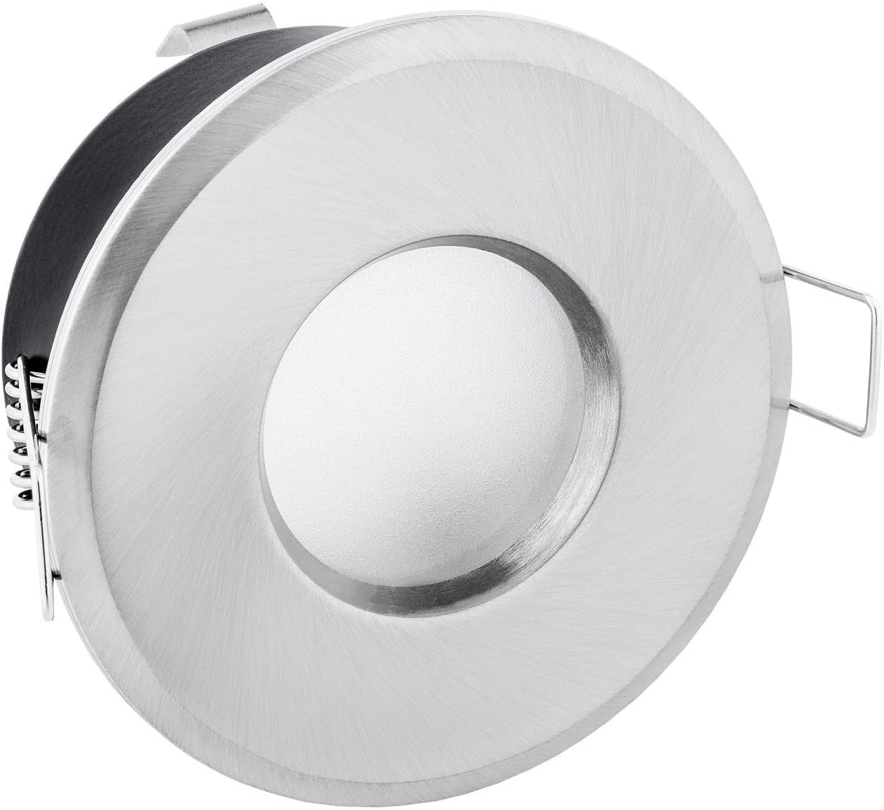 Встраиваемая рама прожектора, IP65, круглая, нержавеющая сталь и белый цвет [Класс энергопотребления A ++]