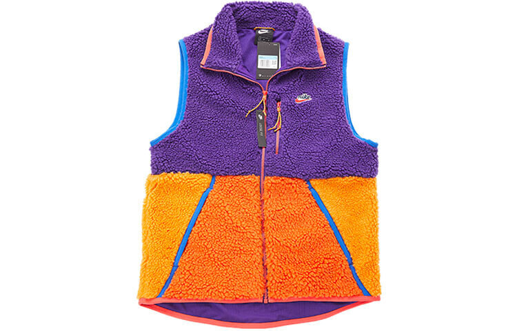 Nike Sportswear 摇粒绒拼色运动抓绒针织马甲背心 男款 紫色 / Куртка Nike Sportswear CD3143-547