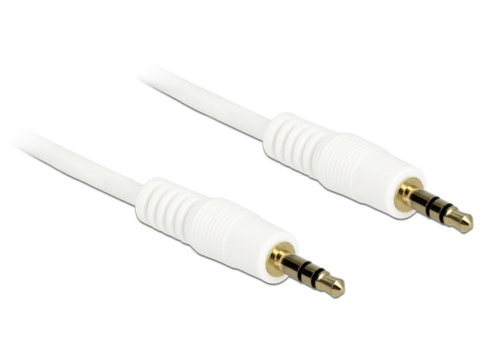 DeLOCK 0.5m 3.5mm M/M аудио кабель 0,5 m 3,5 мм Белый 83743