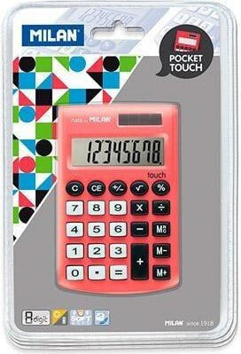 Calculator Milan Pocket calculator Pocket Touch 150908RBL red