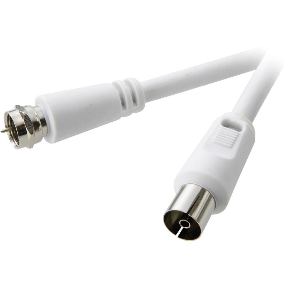 SpeaKa Professional SP-7870452 коаксиальный кабель 10 m F Белый