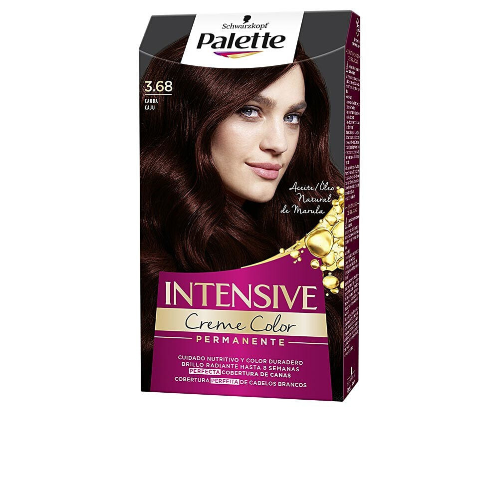 Schwarzkopf Palette Intensive Cream Color 3,68 Dark Mahogany Перманентная крем-краска для волос, оттенок темный махагон