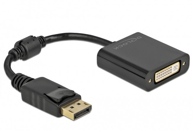 Adapter DisplayPort 1.1 Stecker zu DVI Buchse Passiv schwarz 61008 - Adapter
