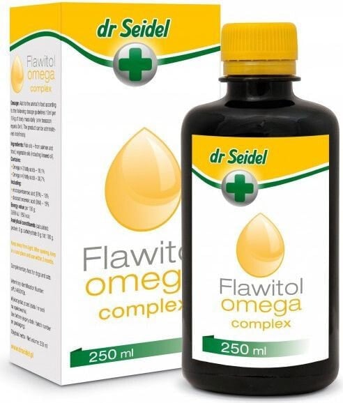 Витамины и добавки для кошек и собак Dr Seidel FLAWITOL OMEGA COMPLEX 250ml
