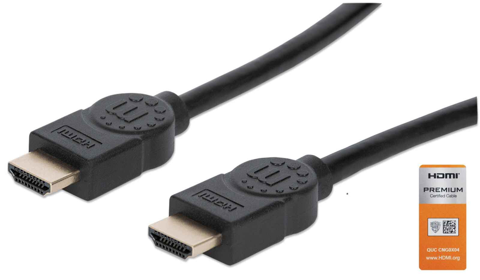 Manhattan 355353 HDMI кабель 3 m HDMI Тип A (Стандарт) Черный