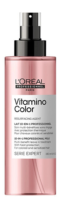 L'Oreal Professionnel Vitamino Color Spray Термозащитный спрей 10-в-1 для защиты цвета окрашенных волос 190 мл