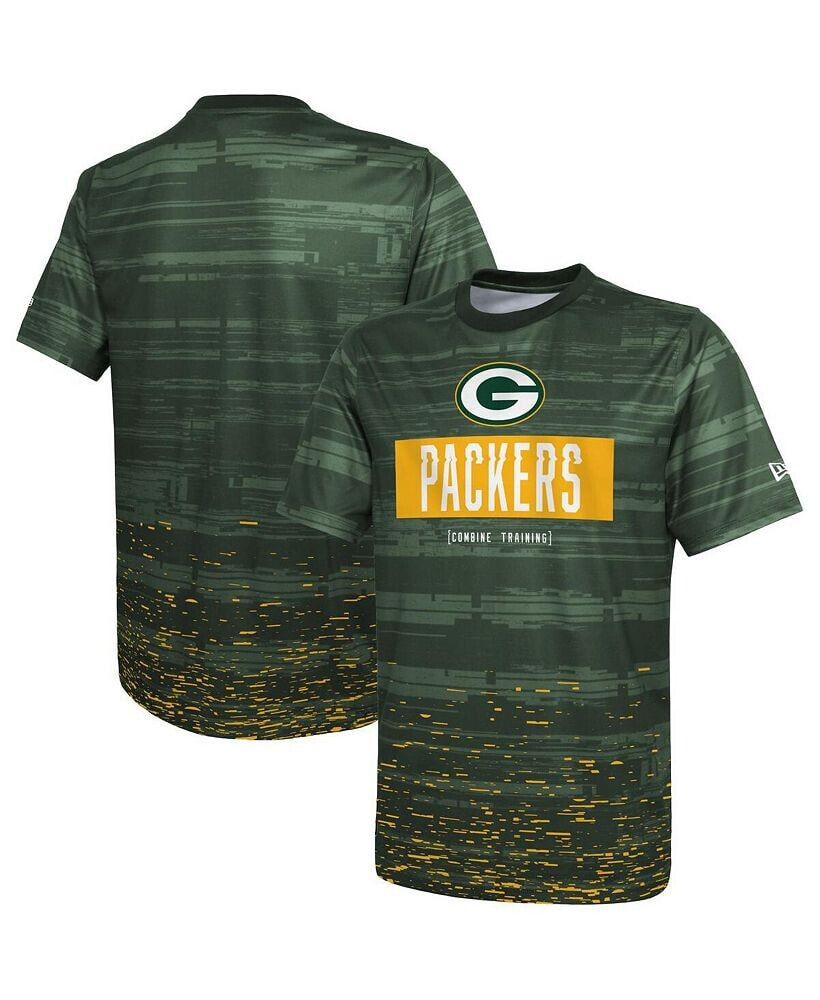 Men's Green Green Bay Packers Combine Authentic Sweep T-shirt