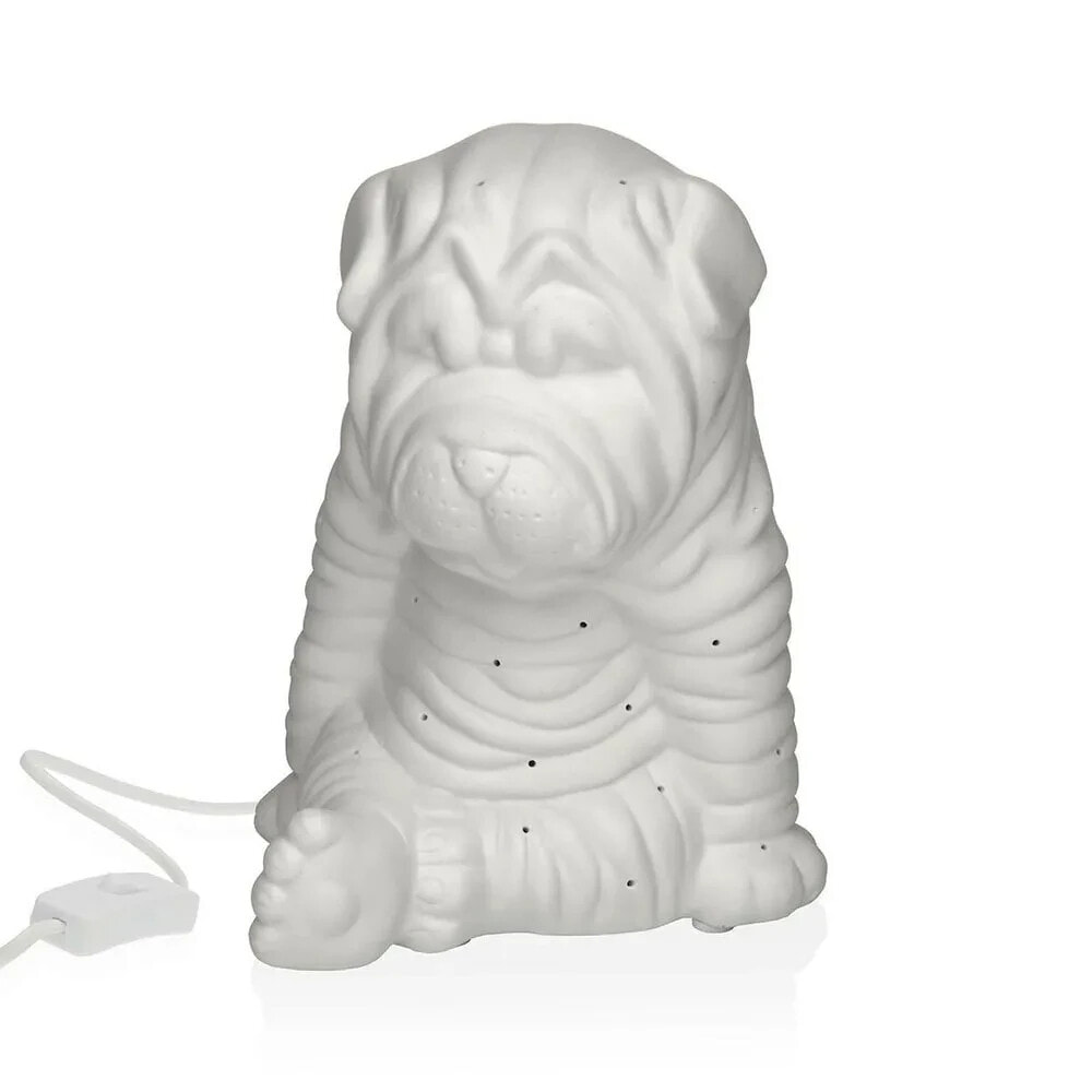 VERSA Dog Porcelain 17.1x19.6x15 cm Table Lamp