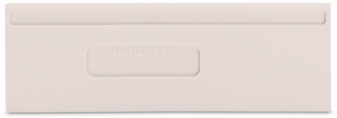 WAGO 280-353 - Terminal block separator - Grey - 2 mm - 75 mm - 26.4 mm - 3.01 g
