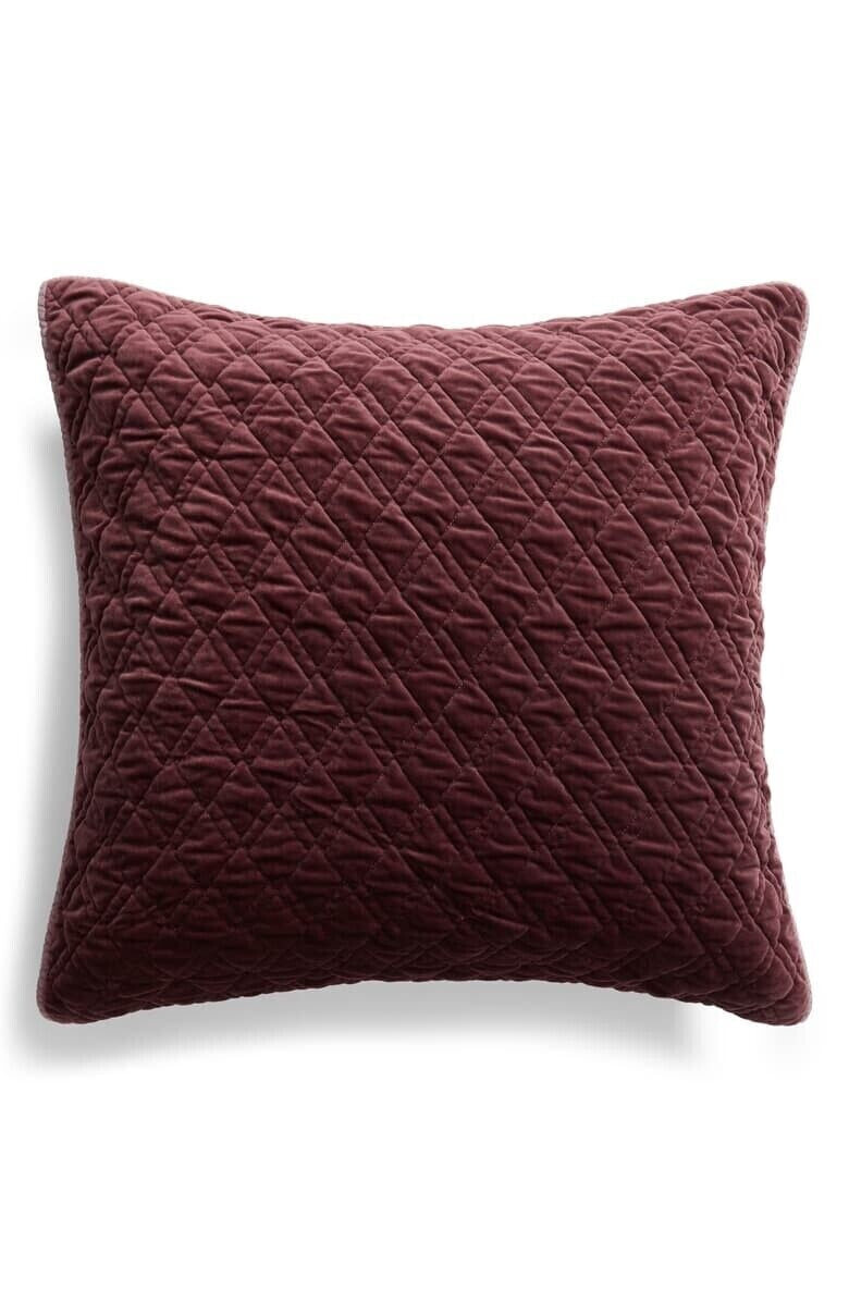 Nordstrom at Home 165854 Women's Karlina Quilted Euro Burgundy Sham
