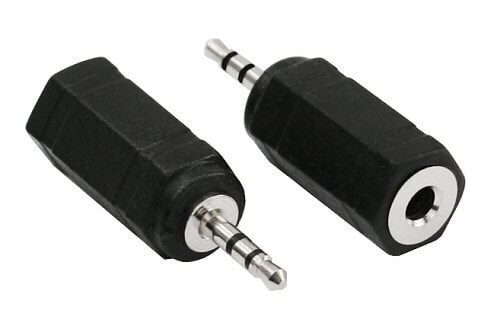 InLine 99308 кабельный разъем/переходник 2.5mm 3,5 мм Черный