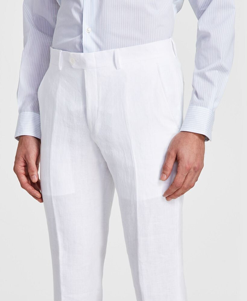 Slim Fit Linen Suit Pants