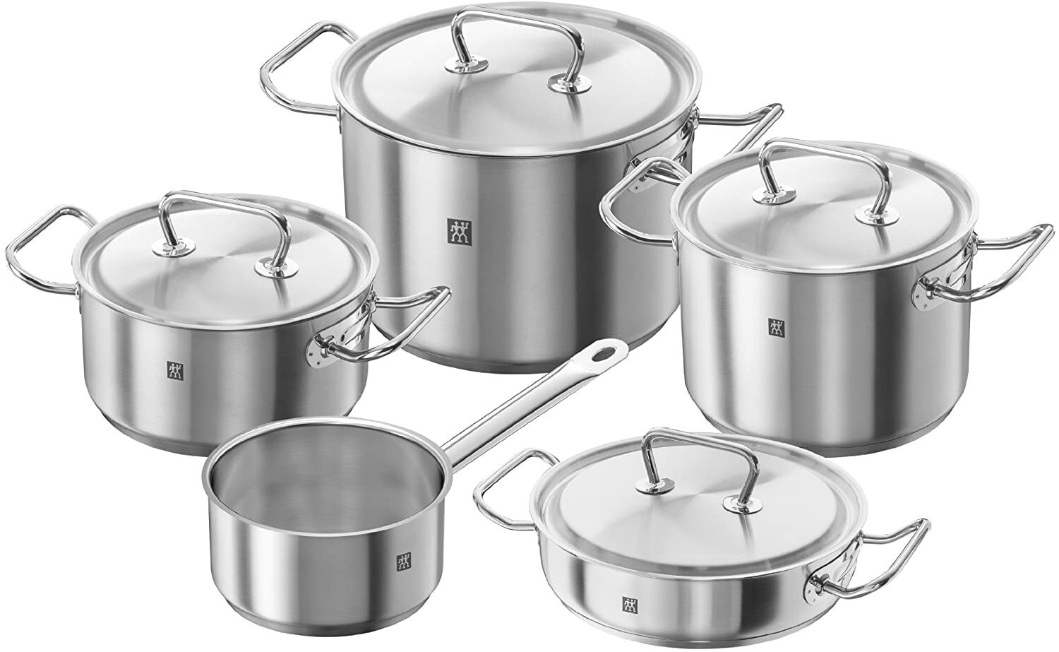 Набор посуды для готовки Zwilling Twin Classic, rechargeable cookware set 5 pz, in 18/10 stainless steel, satin finish