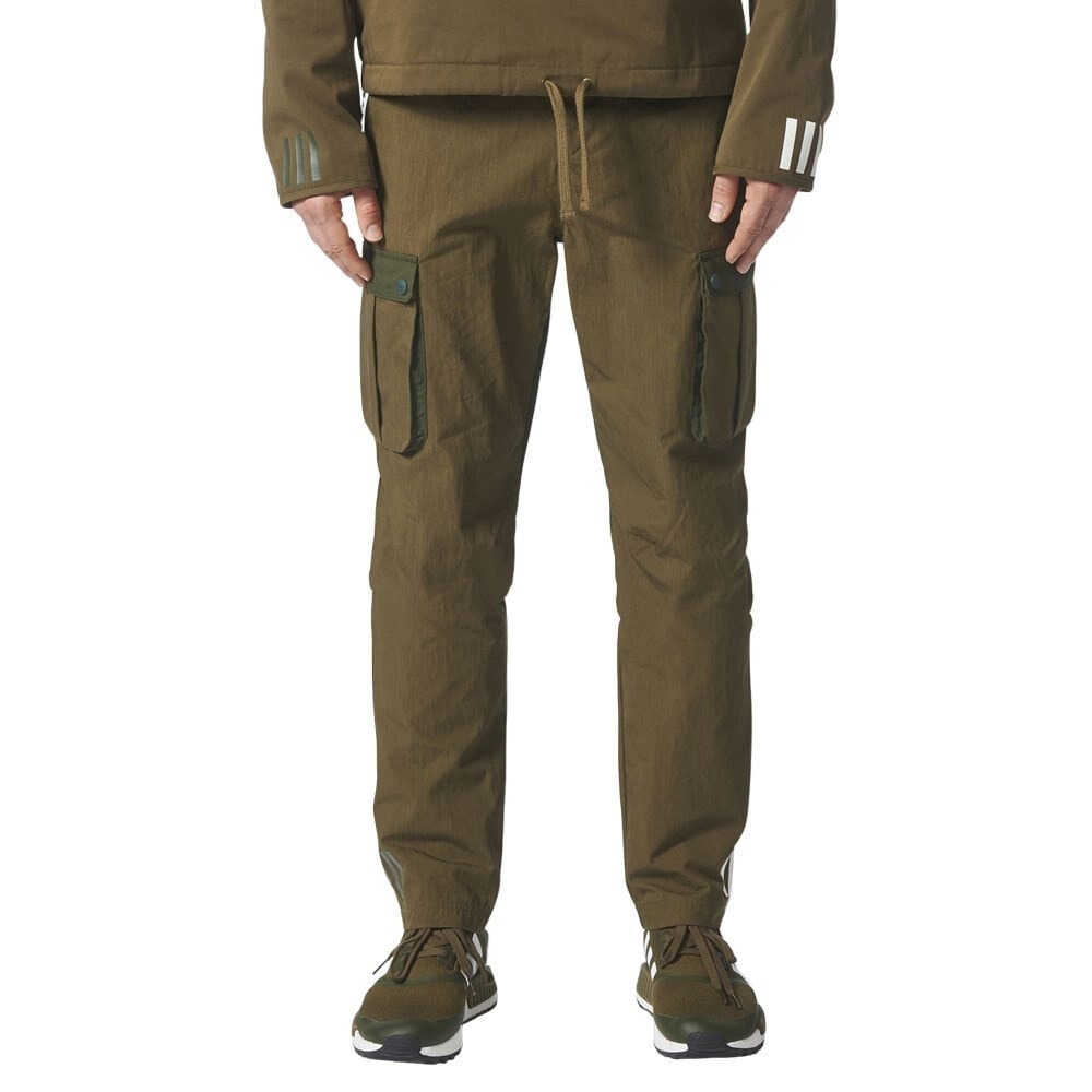 Мужские брюки спортивные зеленые прямые зимние Adidas Mountaineering 6 Pocket