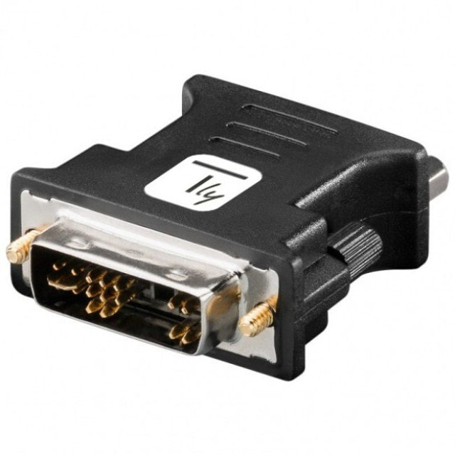 Techly IADAP DVI-8600T кабельный разъем/переходник DVI-A VGA Черный