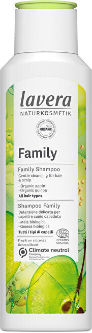 lavera Family Shampoo Мягко очищающий шампунь для всех типов волос 250 мл