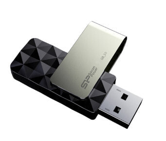 Silicon Power Blaze B30 USB флеш накопитель 256 GB USB тип-A 3.2 Gen 1 (3.1 Gen 1) Черный, Серебристый SP256GBUF3B30V1K