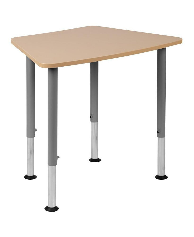 EMMA+OLIVER hex Collaborative Adjustable Student Desk - Home And Classroom