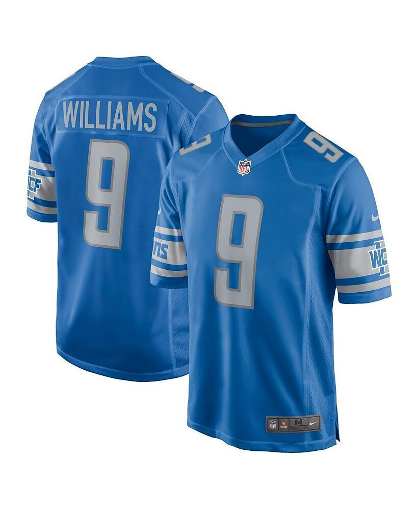 Nike men's Jameson Williams Blue Detroit Lions 2022 NFL Draft First Round Pick Player Game Jersey