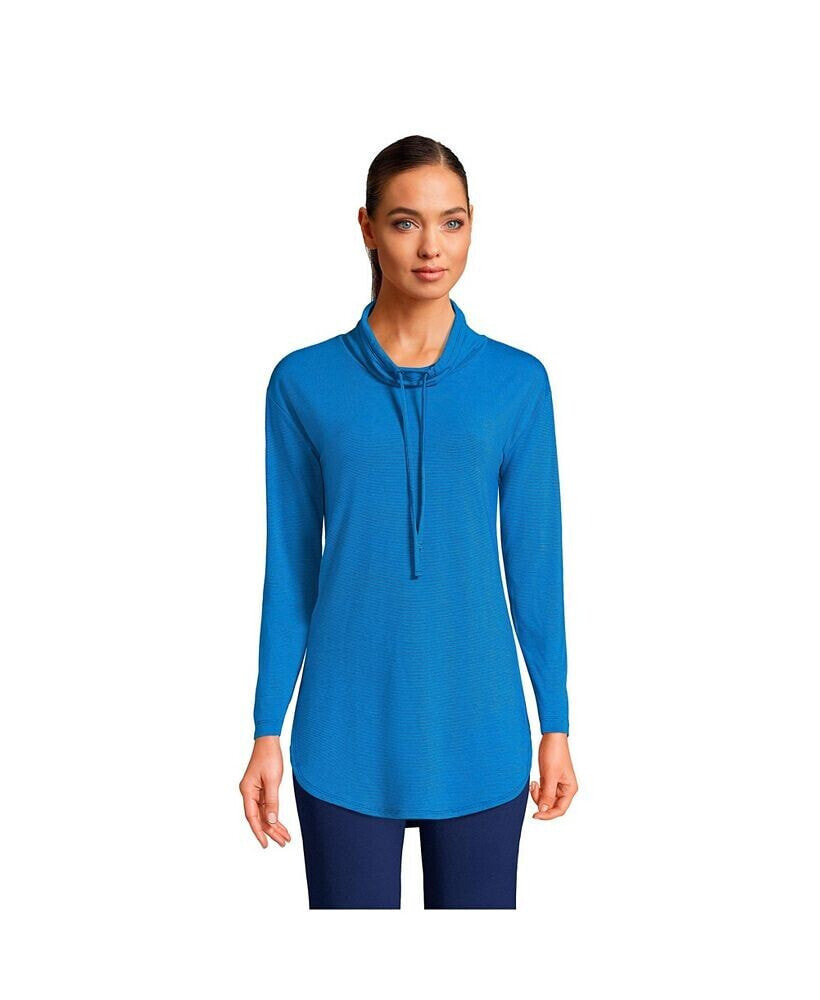 Lands' End women's Power Performance Cowl Neck Top