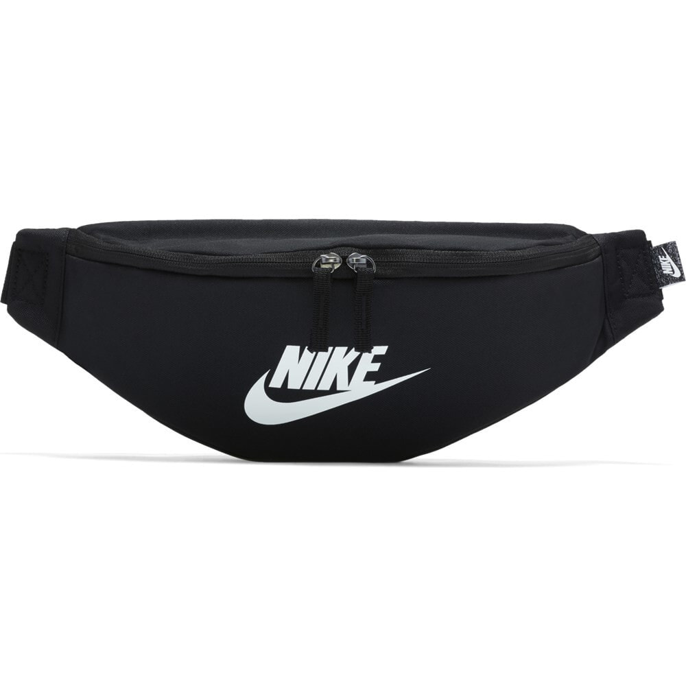 Мужская поясная сумка текстильная черная спортивная Nike Heritage