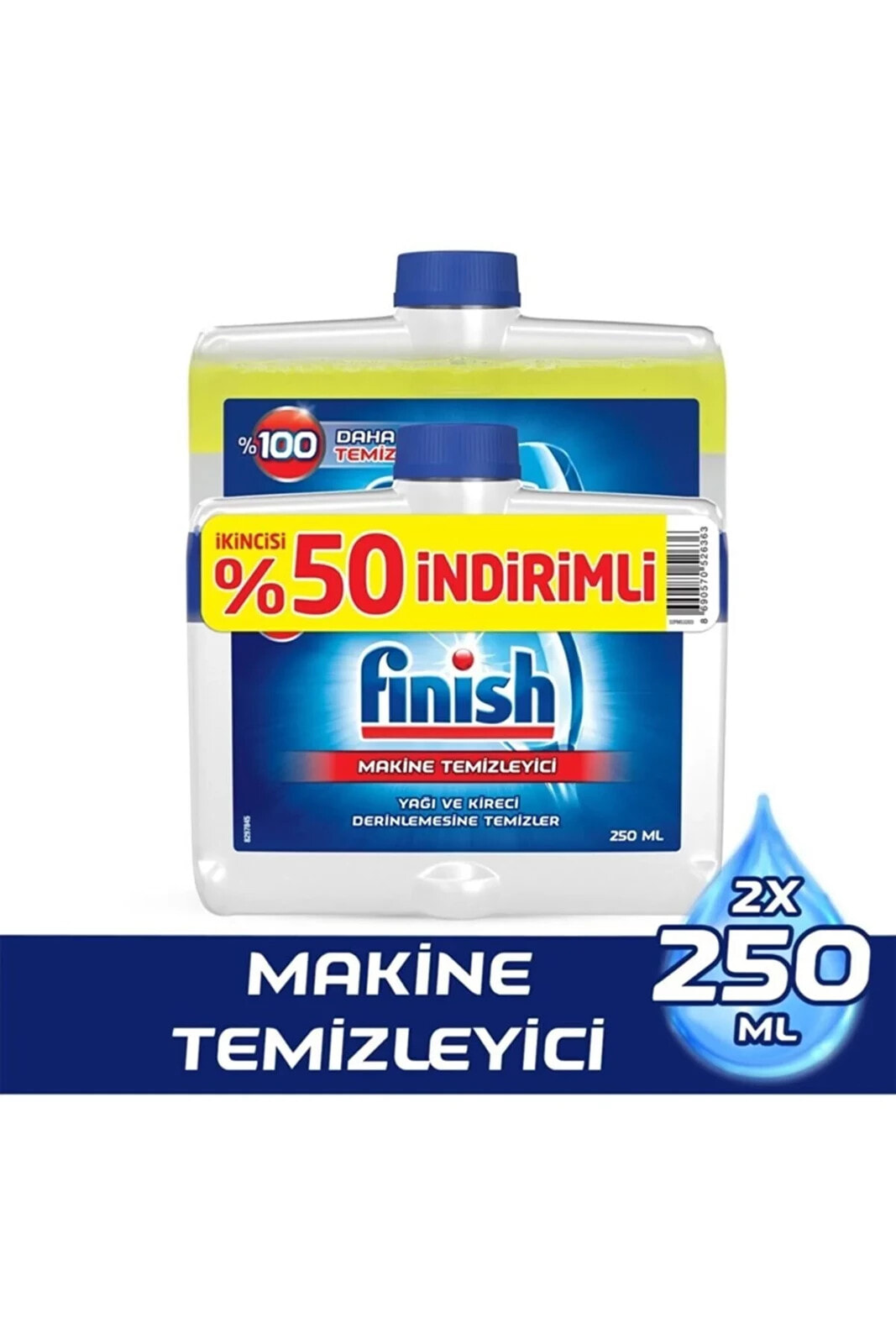 Bulaşık Makinesi Deterjanı Makine Temizleyici Sıvı 2x250 Ml