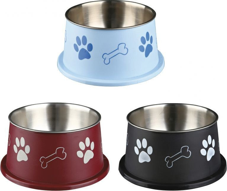 Trixie METAL BOWL WITH PLASTIC COATING 0.4l 14cm