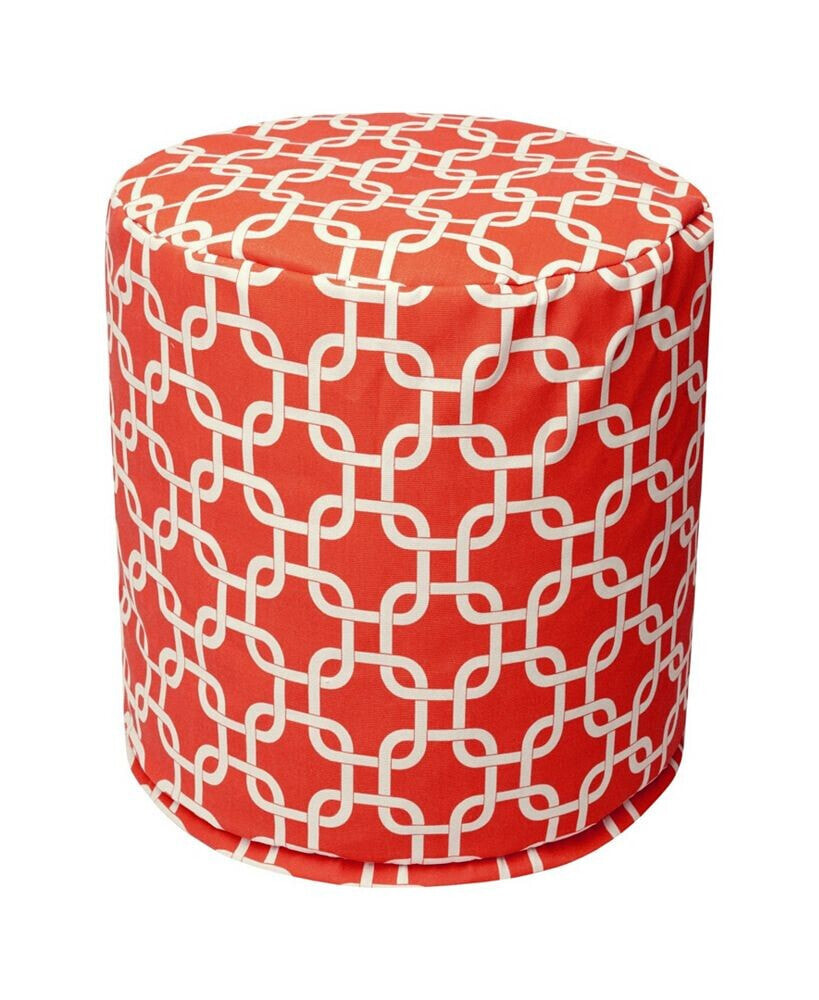 Majestic Home Goods links Ottoman Round Pouf with Removable Cover 16