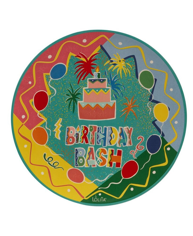 Certified International lolita Birthday Bash Cake Plate, Service for 1