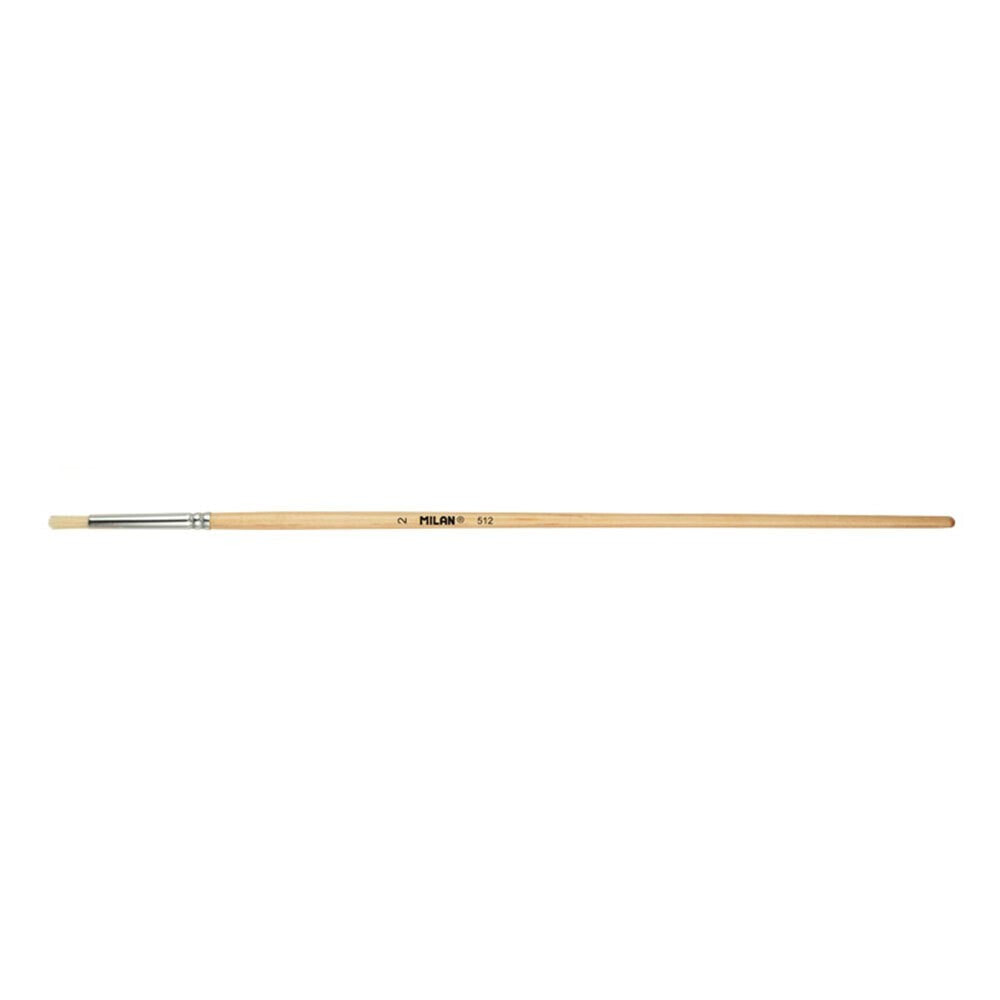 MILAN Polybag 6 Round Chungking Bristle Paintbrushes For Oil Painting Series 512 Nº 2