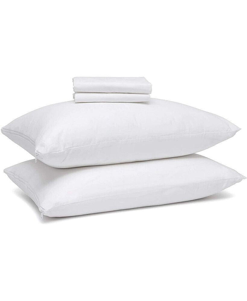 Right Choice Bedding zippered Pillow Protector 2 Pack - Standard