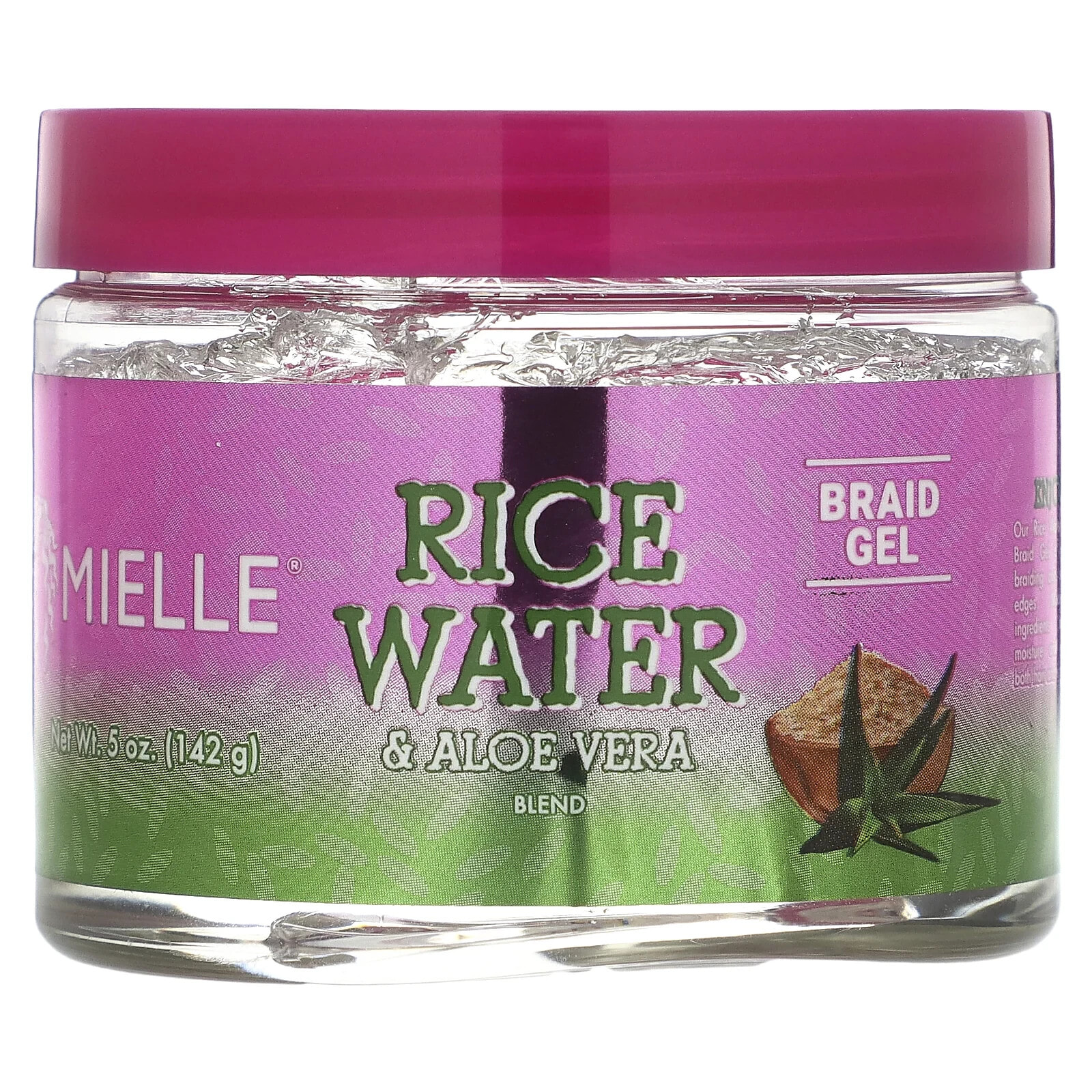 Rice Water & Aloe Vera Blend, Braid Gel, 5 oz (142 g)