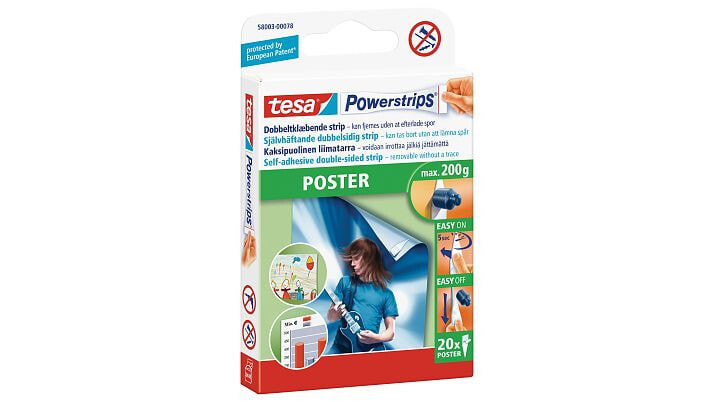 TESA Powerstrips® POSTER Монтажная лента 58003-00079-04