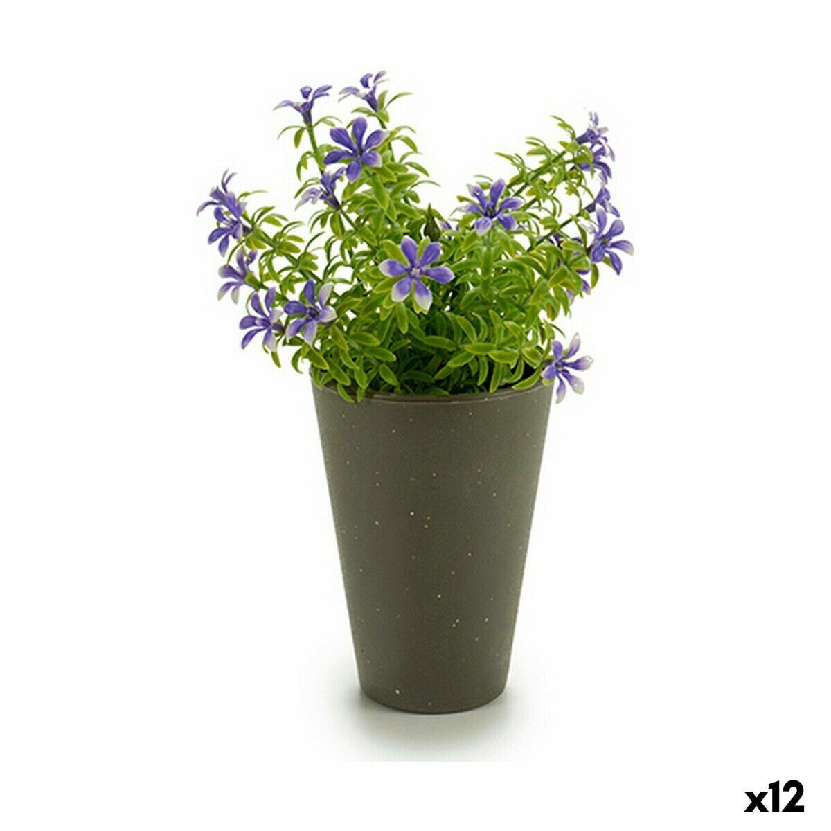 Decorative Plant Flower Plastic 12 x 19 x 12 cm (12 Units)