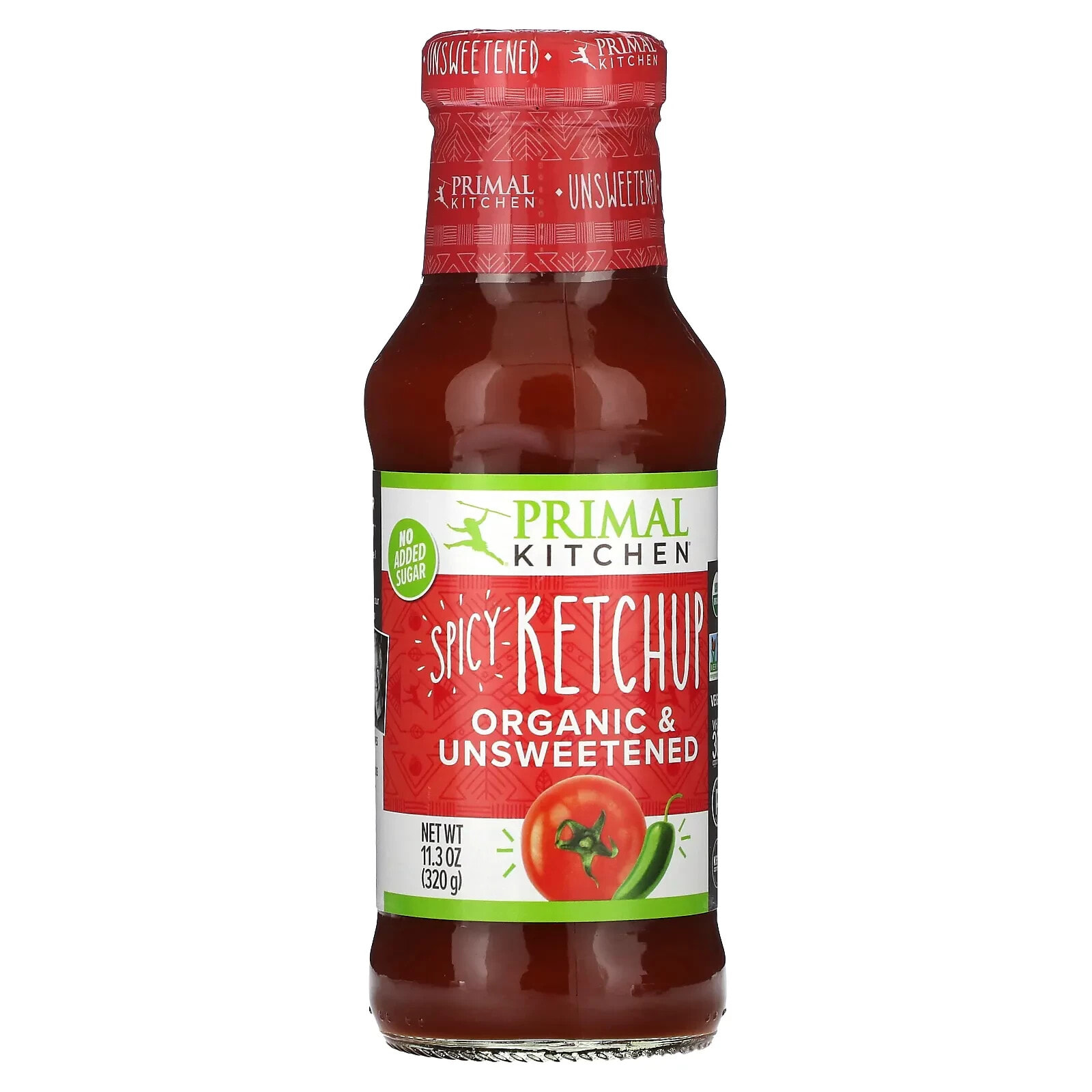 Primal Kitchen, Пряный кетчуп, органический и несладкий, 320 г (11,3 унции)
