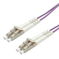 ROLINE LWL-Kabel 50/125 OM4 LC/LC Low-Loss-Stecker violett 2m - Cable - Network