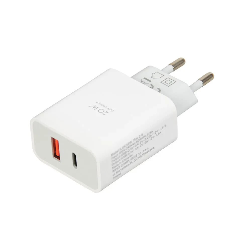 IBOX C-36 GaN PD20W USB-A and USB-C wall charger