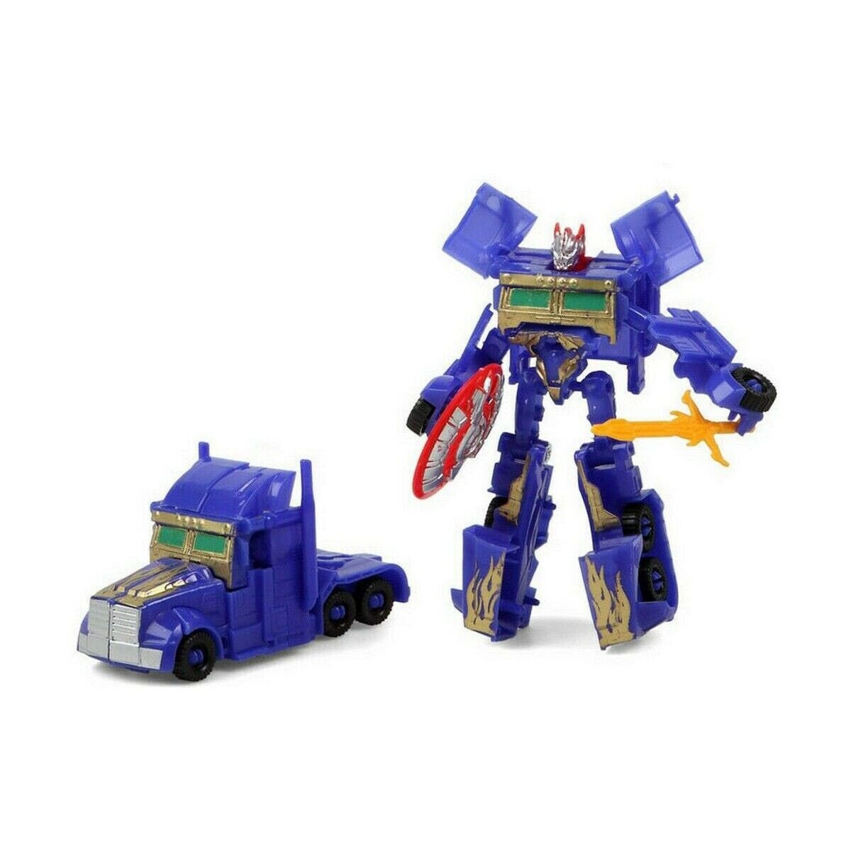 Transformers Blue Robot Vehicle 24 x 17 cm
