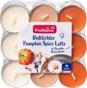 Duftlichter Pumpkin Spice Latte, 18 St