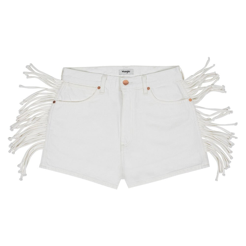 WRANGLER Fringed Festival Denim Shorts