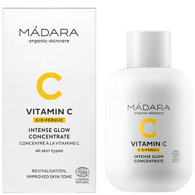 Осветляющая сыворотка для лица Madara Brightening essence for intense shine Vitamin C (Intense Glow Concentrate ) 30 ml