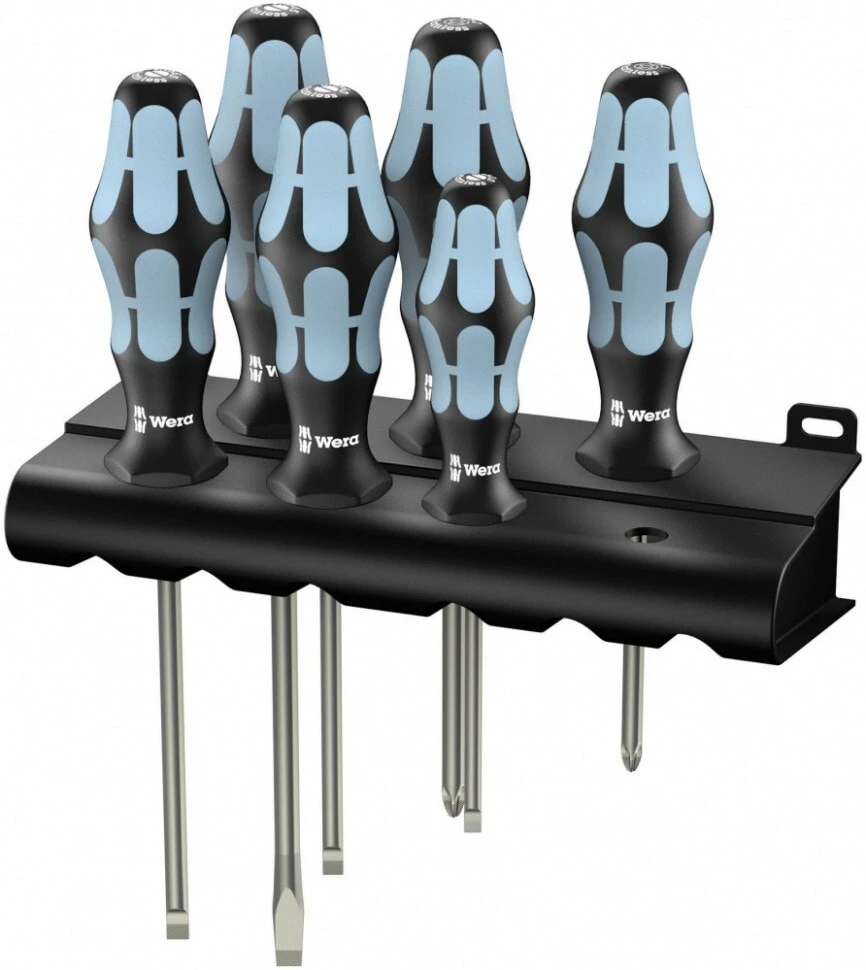 Wera 3334/6 Screwdriver set - Black/Blue - Black