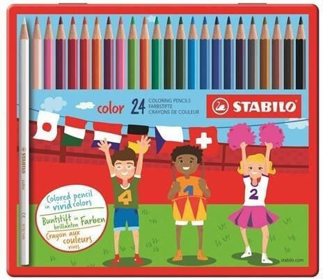 Набор цветных карандашей для рисования Stabilo Kredki Color 24 kolory