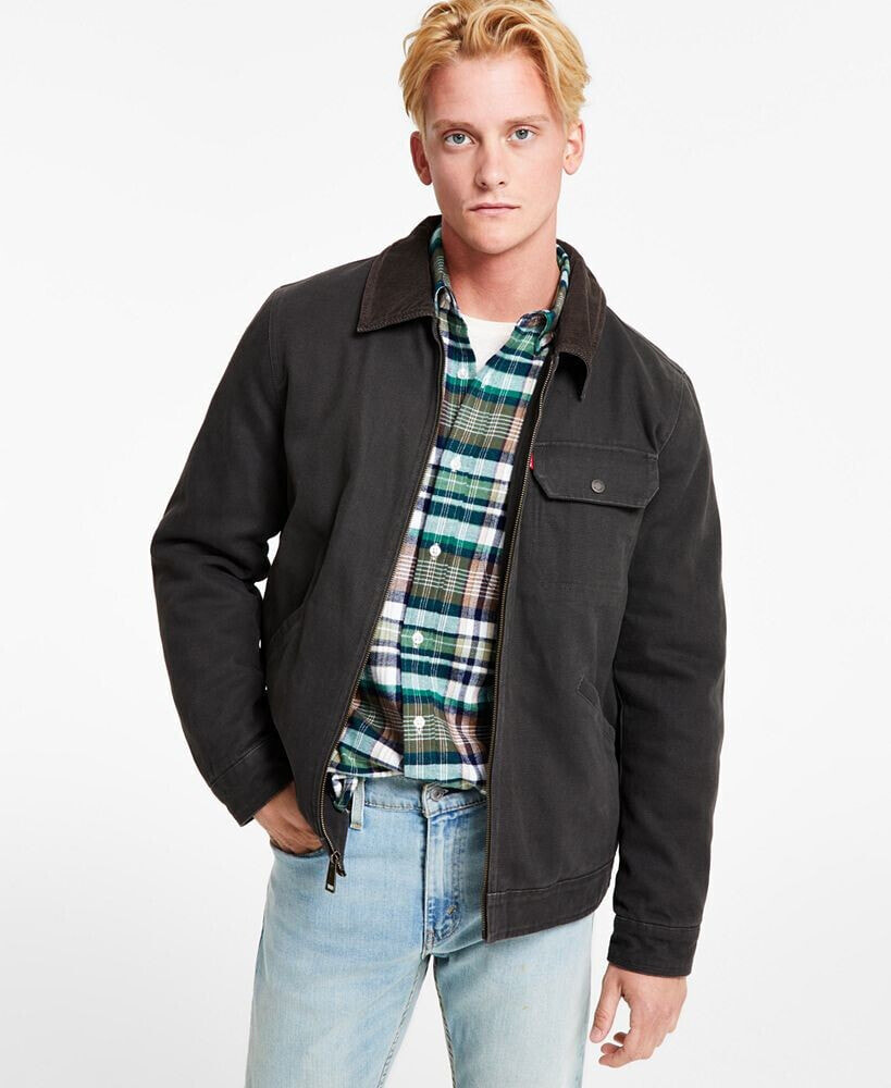 Levi's levi’s® Men's Cotton Canvas Zip-Front Utility Jacket