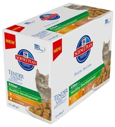 Hills Feline Kitten Multipak Chicken + Turkey Healthy Development saszetka 12x85g