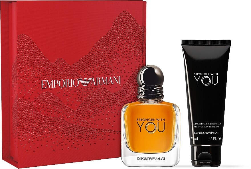 Giorgio Armani Emporio Armani Stronger With You - Set (Eau de Toilette/50 ml + Duschgel/75 ml)