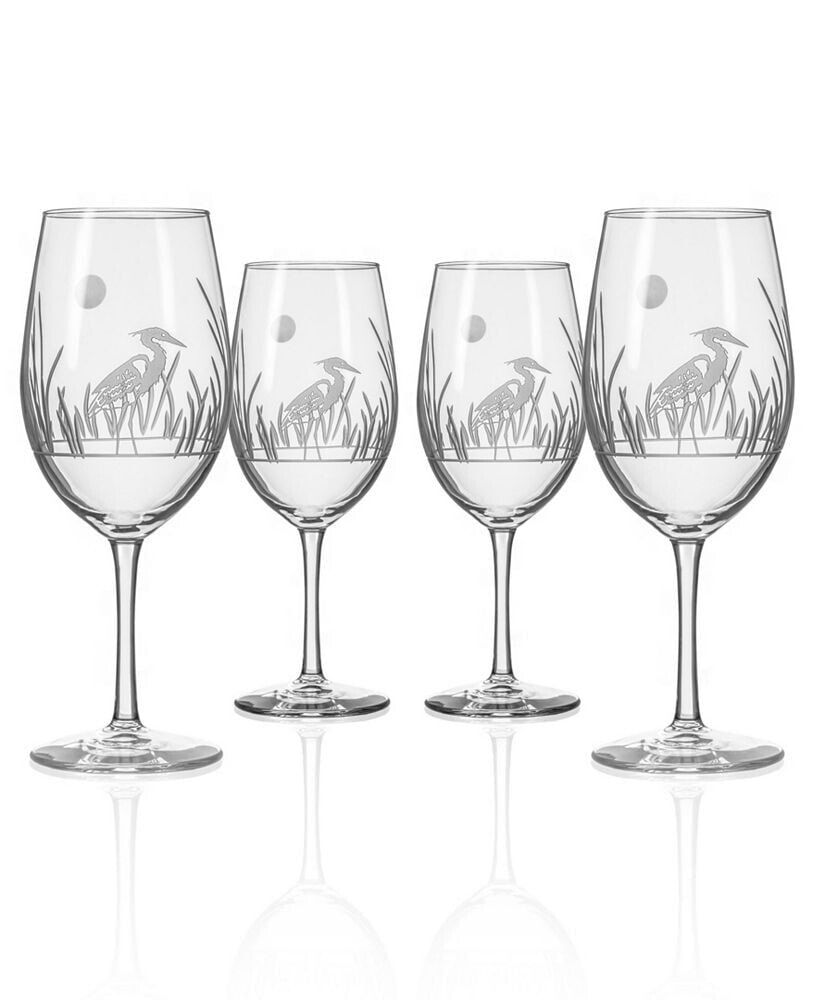 Rolf Glass heron All Purpose Wine Glass 18Oz - Set Of 4 Glasses
