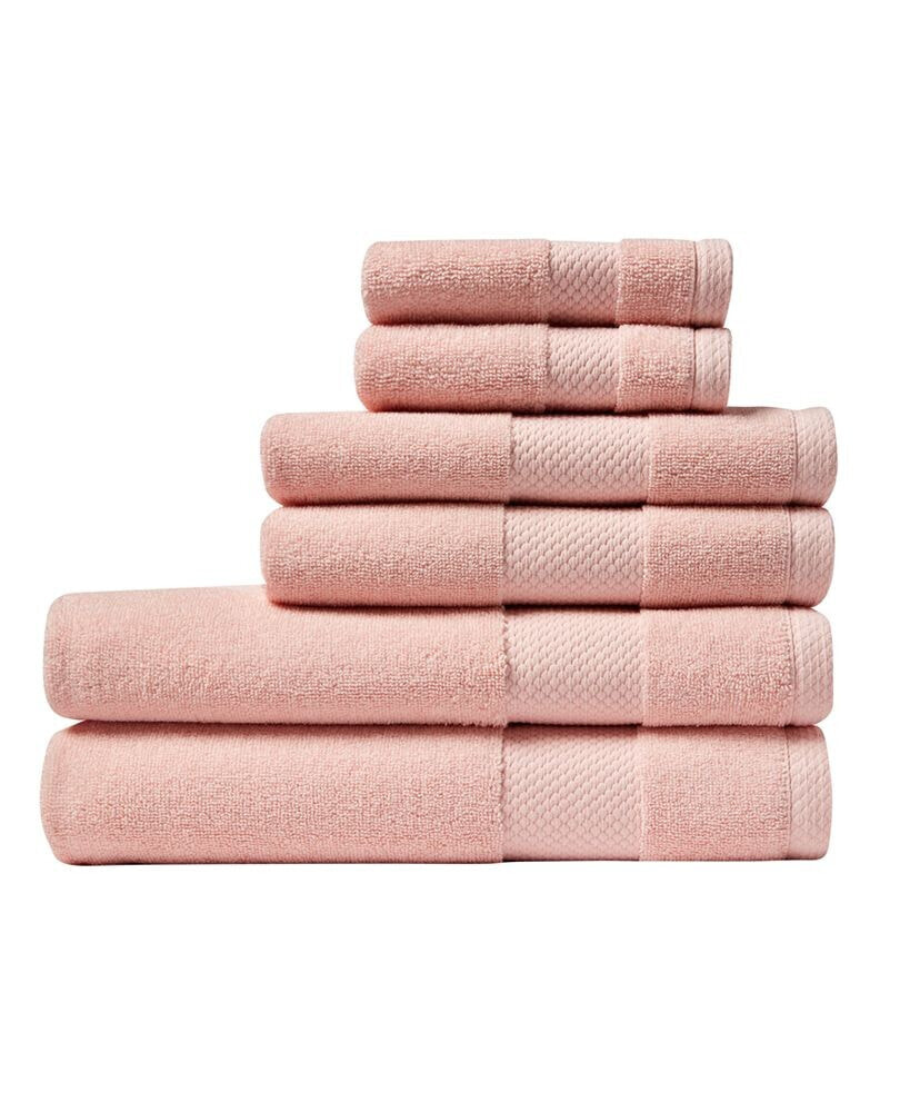 Lacoste Home lacoste Heritage Anti-Microbial Supima Cotton 6 Piece Bundle Towel Set